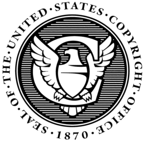 Images generated by AI cannot be copyright protected; image is of the US Copyright Office seal, which is in the public domain.